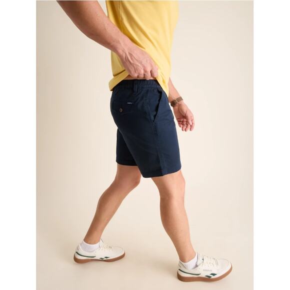 NEW CHUBBIES Men's Navy The Armadas 7" Flat Front Stretch Twill Shorts Size 33 - Picture 3 of 7